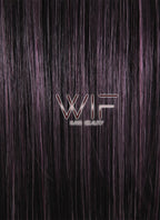28" Straight Purple Mixed Pink Synthetic Wig PL291