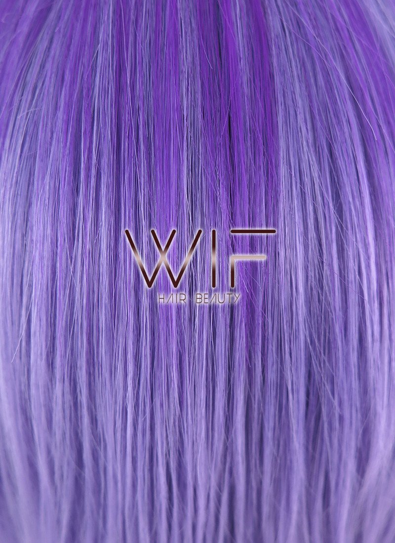 12" Straight Mixed Purple Synthetic Wig PL328