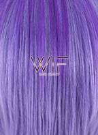 12" Straight Mixed Purple Synthetic Wig PL328