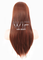 24" Straight Reddish Brown Synthetic Wig PL347