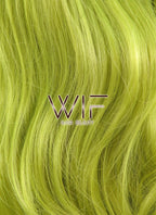 32" Wavy Yellowish Green Synthetic Wig PL350