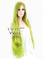 32" Wavy Yellowish Green Synthetic Wig PL350