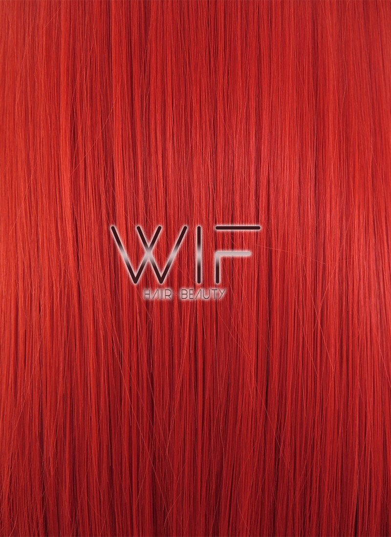 31" Straight Red Synthetic Wig PL352