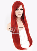 31" Straight Red Synthetic Wig PL352