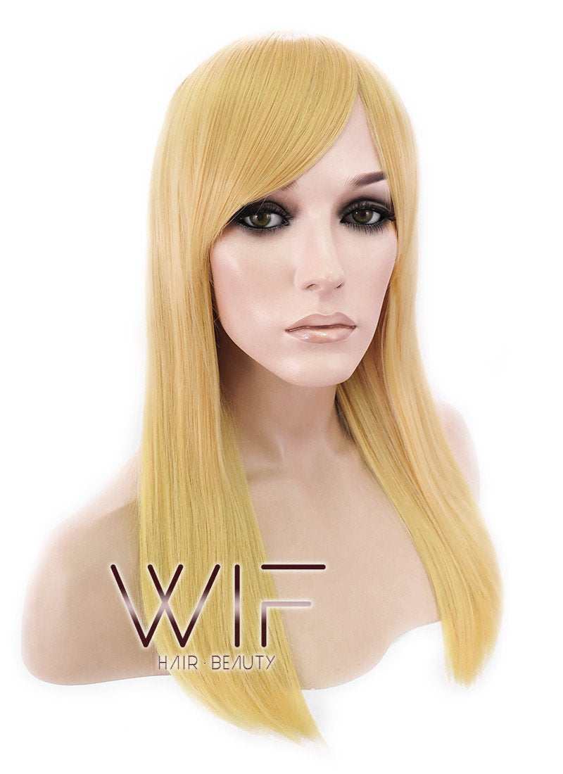 20" Straight Yellow Blonde Synthetic Wig PL353A