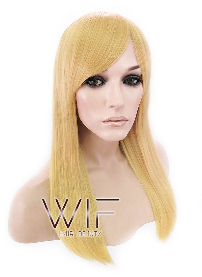 20" Straight Yellow Blonde Synthetic Wig PL353A