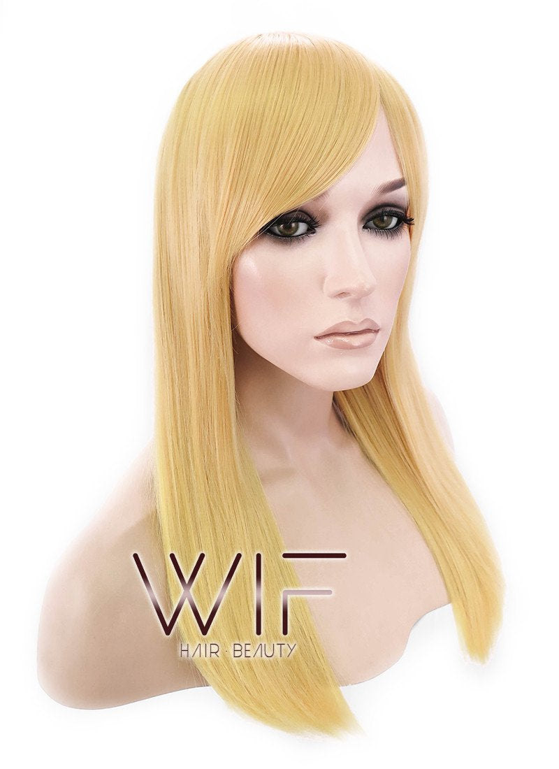 20" Straight Yellow Blonde Synthetic Wig PL353A