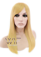 20" Straight Yellow Blonde Synthetic Wig PL353A
