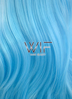 24" Wavy Light Blue Synthetic Wig PL376