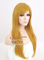 24" Wavy Gloden Blonde Synthetic Wig PL378