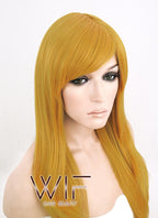 24" Wavy Gloden Blonde Synthetic Wig PL378