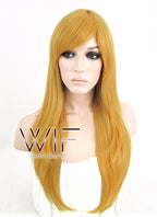 24" Wavy Gloden Blonde Synthetic Wig PL378