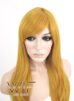 24" Wavy Gloden Blonde Synthetic Wig PL378