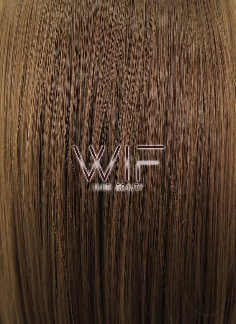 24" Straight Brown Synthetic Wig PL381