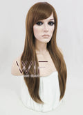 24" Straight Brown Synthetic Wig PL381