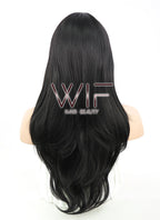 24" Straight Black Synthetic Wig PL382