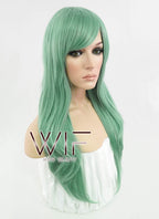 24" Straight Ash Green Synthetic Wig PL385
