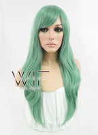 24" Straight Ash Green Synthetic Wig PL385