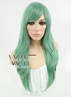 24" Straight Ash Green Synthetic Wig PL385