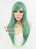 24" Straight Ash Green Synthetic Wig PL385