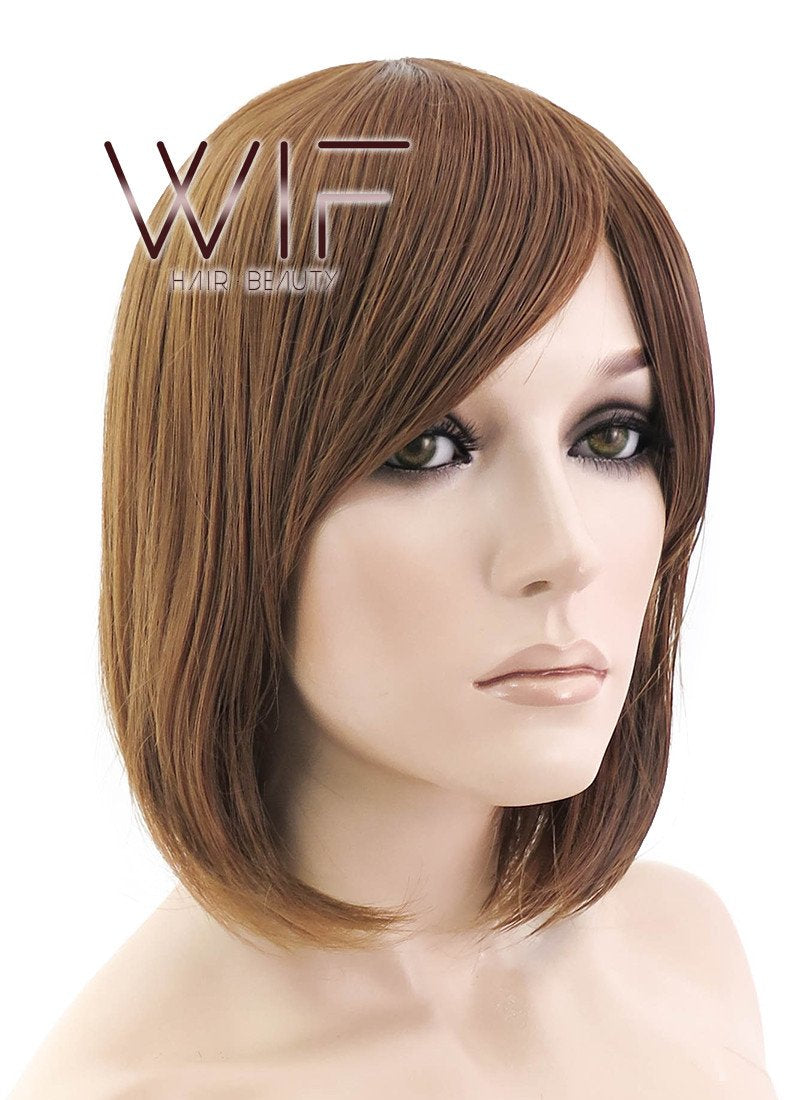 10" Straight Brown Synthetic Wig PL399