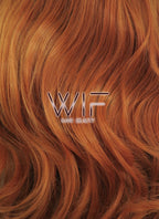 31" Wavy Orange Synthetic Wig PL425