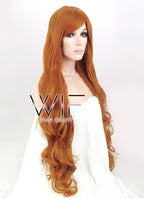 31" Wavy Orange Synthetic Wig PL425