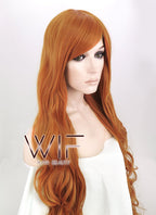 31" Wavy Orange Synthetic Wig PL425