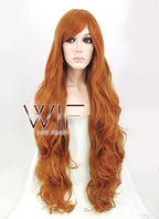 31" Wavy Orange Synthetic Wig PL425