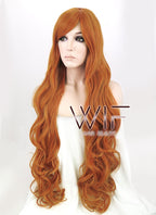 31" Wavy Orange Synthetic Wig PL425