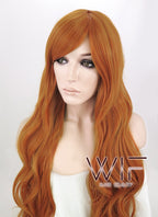 31" Wavy Orange Synthetic Wig PL425