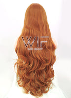 31" Wavy Orange Synthetic Wig PL425