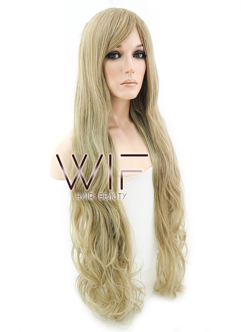 32" Wavy Blonde Synthetic Wig PL431