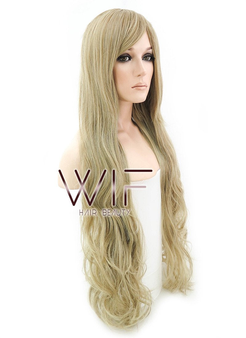 32" Wavy Blonde Synthetic Wig PL431