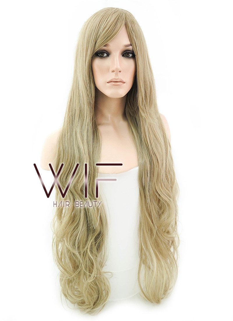 32" Wavy Blonde Synthetic Wig PL431