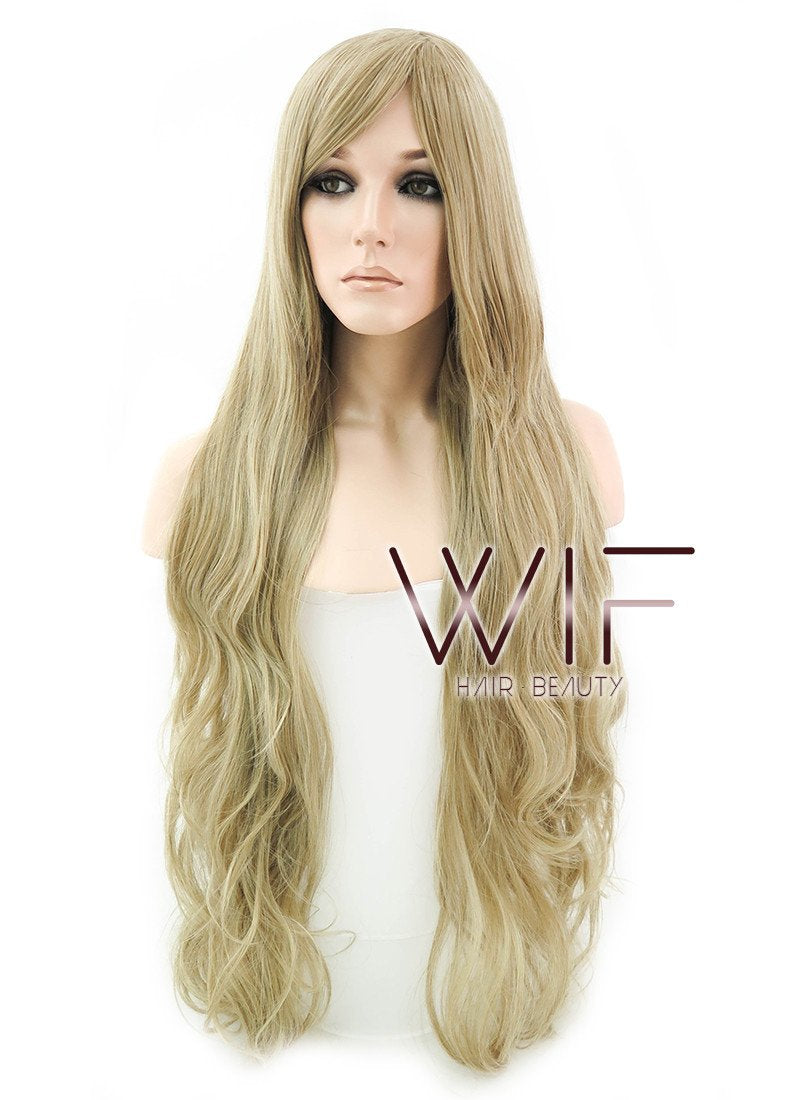 32" Wavy Blonde Synthetic Wig PL431