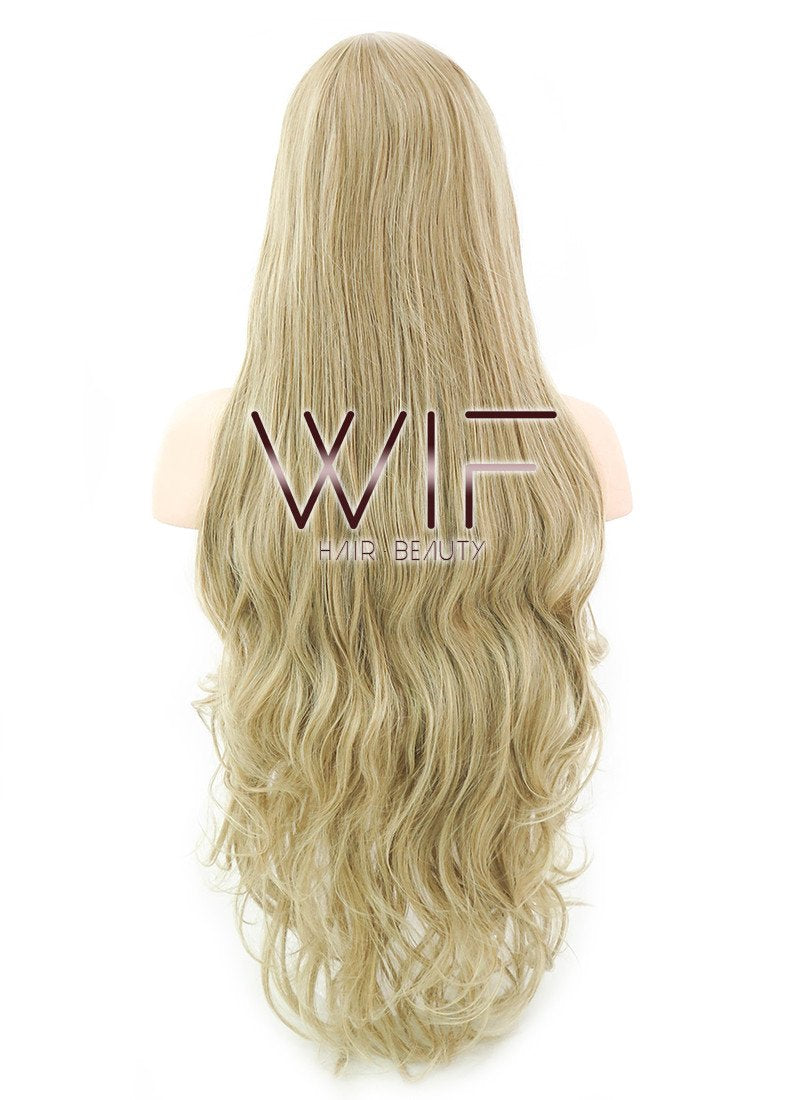 32" Wavy Blonde Synthetic Wig PL431