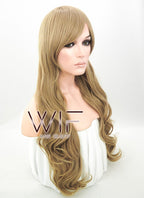 25" Wavy Dark Blonde Synthetic Wig PL457