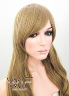 25" Wavy Dark Blonde Synthetic Wig PL457