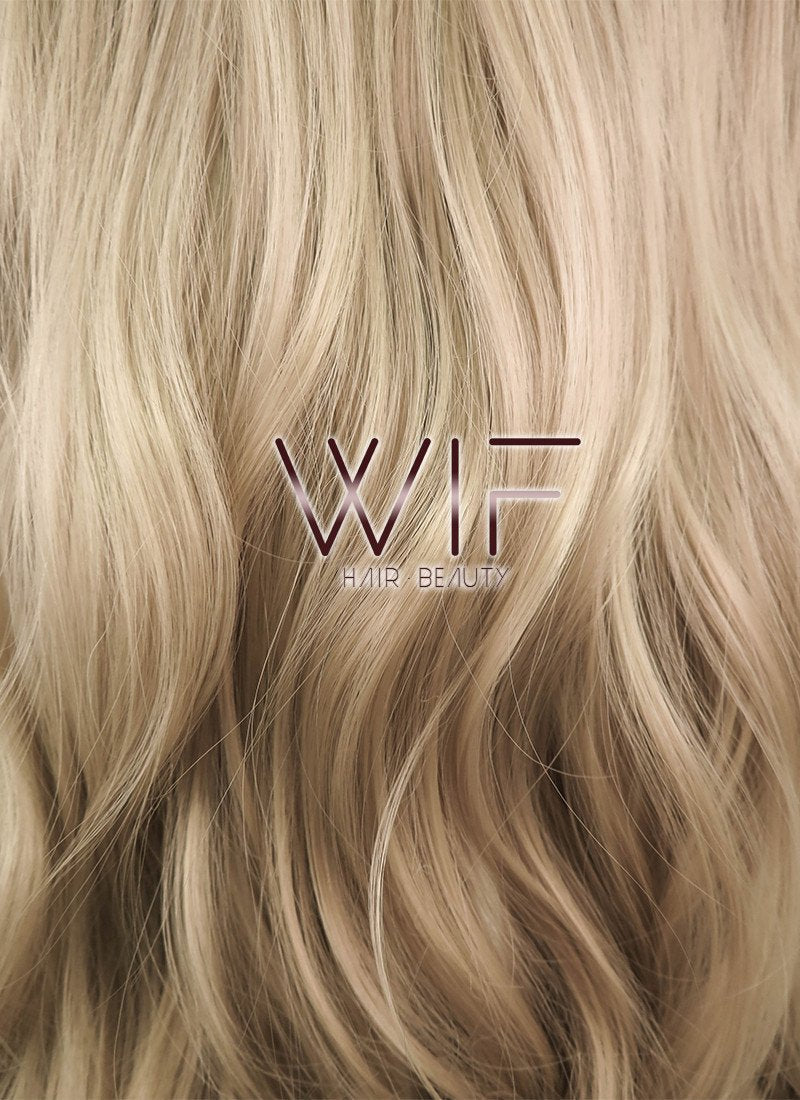 35" Wavy Medium Blonde Synthetic Wig PL471