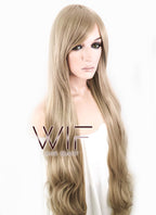 35" Wavy Medium Blonde Synthetic Wig PL471
