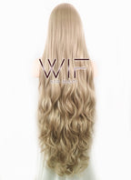35" Wavy Medium Blonde Synthetic Wig PL471