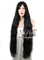 39" Wavy Black Synthetic Wig PL027A