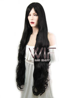 39" Wavy Black Synthetic Wig PL027A