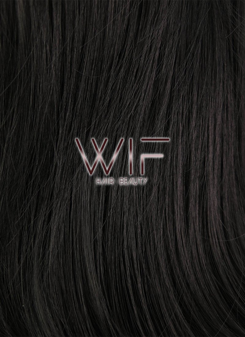 31" Wavy Black Synthetic Wig PL027