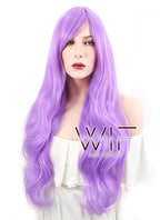 31" Wavy Light Purple Synthetic Wig PL154