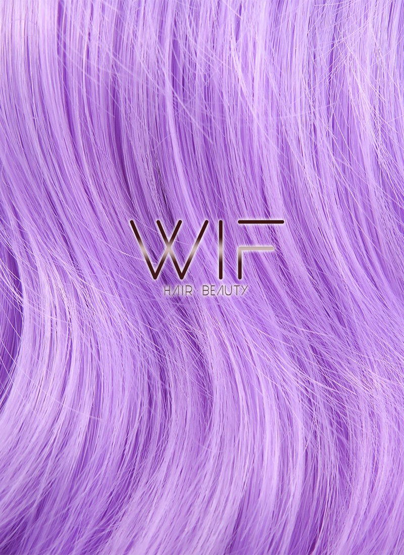 31" Wavy Light Purple Synthetic Wig PL154