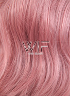 32" Wavy Milkshake Pink Synthetic Wig PL216