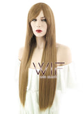 31" Straight Dark Blonde Synthetic Wig PL249