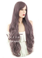 39" Wavy Ash Purple Synthetic Wig PL266